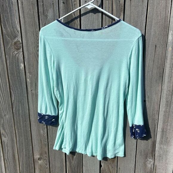 Rue21 blouse size small short sleeve sailor design - Picture 7 of 8